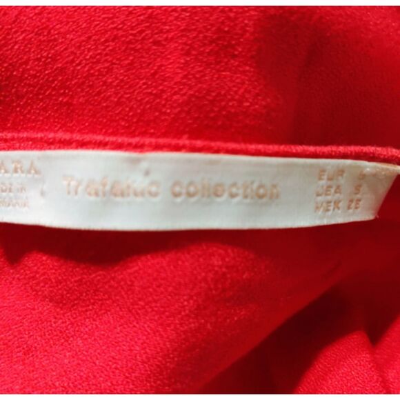 Zara Romper Shorts Micro Mini Mod GoGo Twiggy Babydoll Tunic Party Retro Coral S - Picture 8 of 10